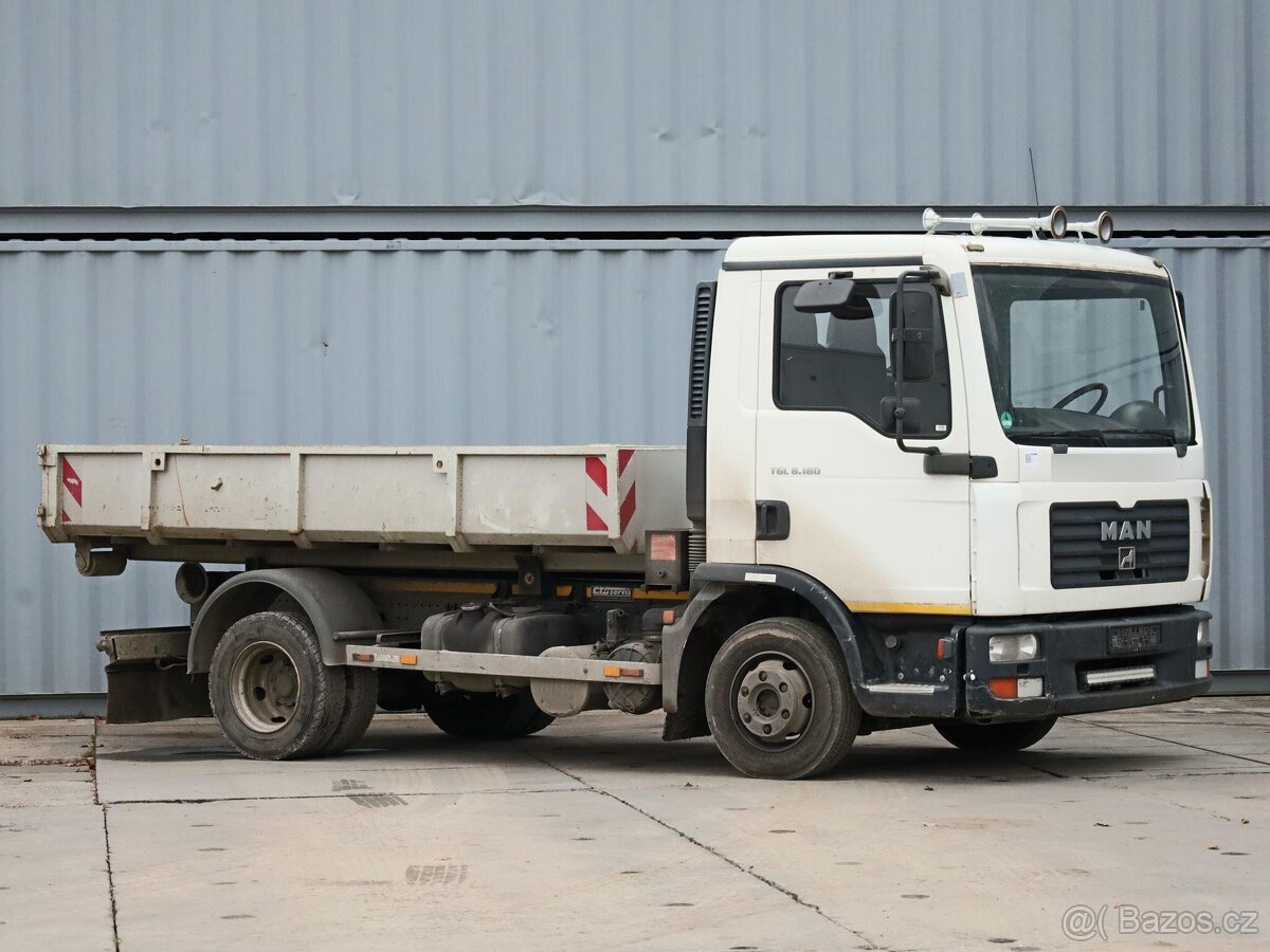 MAN TGL 8.180, 7,5 TUN, NÁSTAVBA CTS SERVIS, ŽELEZNÝ KONTEJN