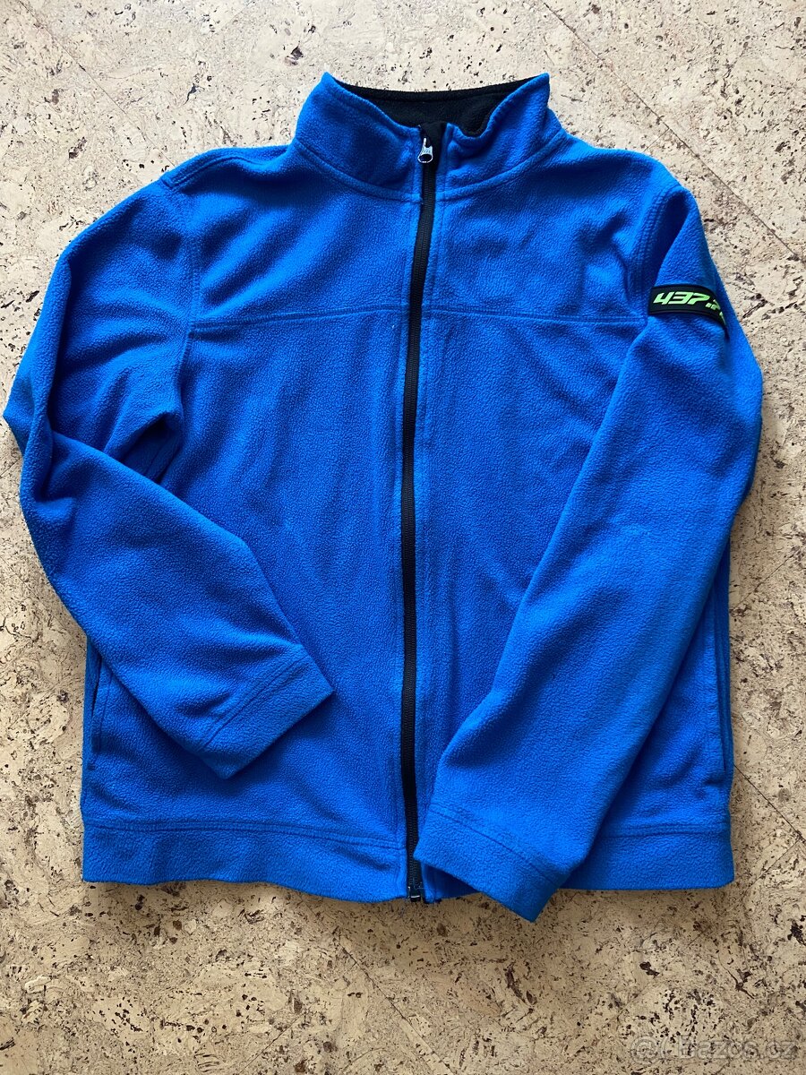 Fleecová rozpínací mikina 158/164