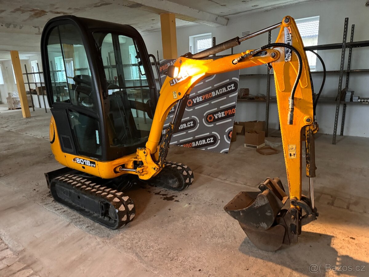 Minibagr JCB 8018 rok 2008 2x lzice