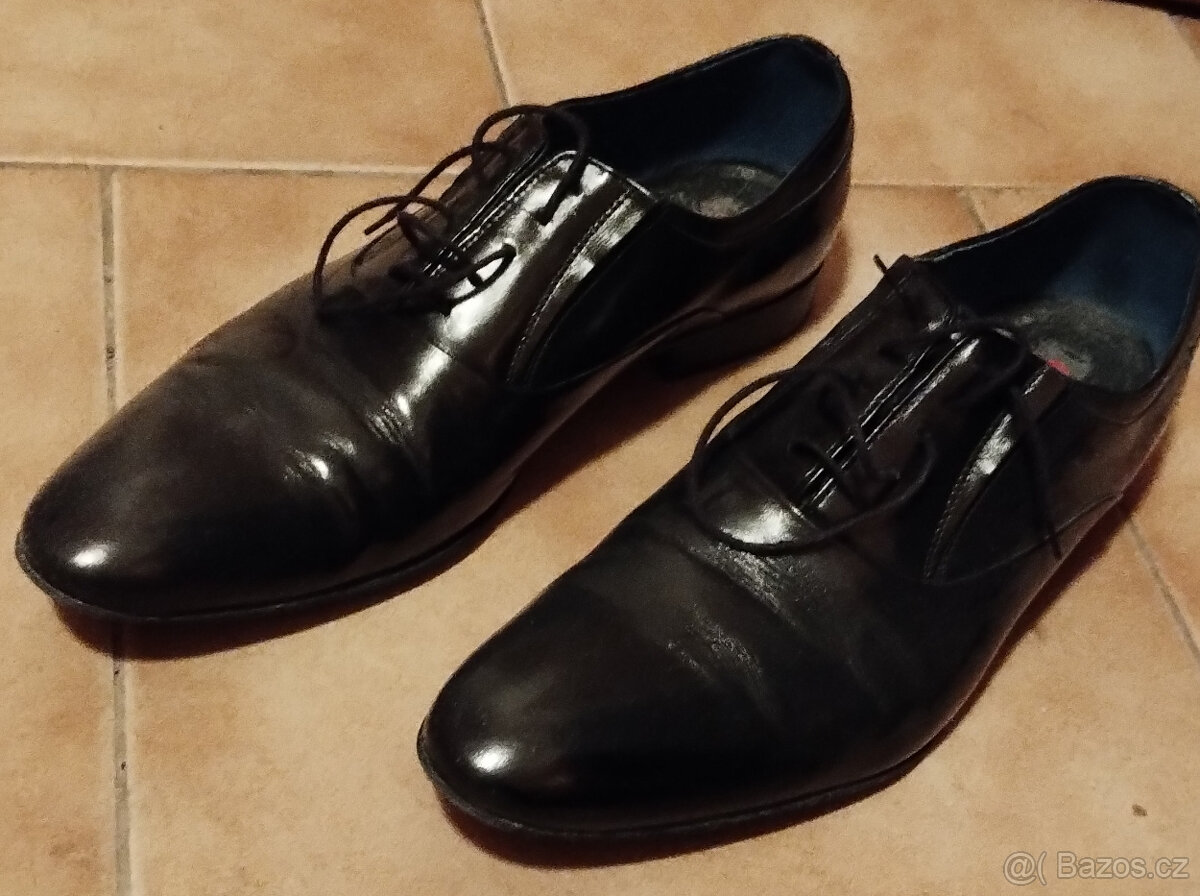 Společenské boty Cohnpol, černé, vel. asi 46