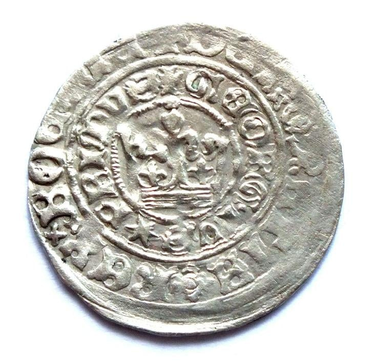 Čechy, Jiří I. Poděbradský, 1458-1471,stříbrný pražský groš