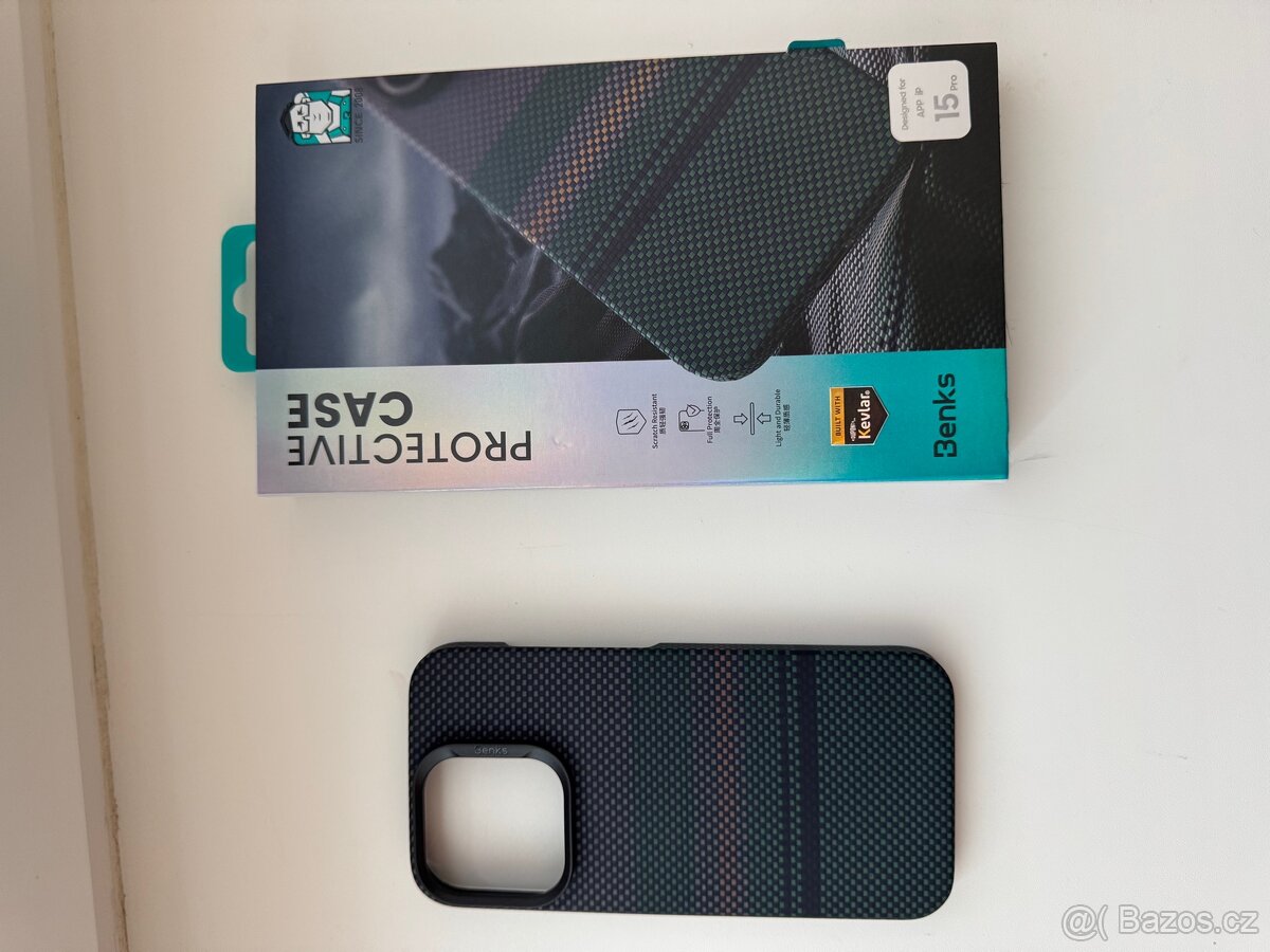 iPhone 15 pro Benks kryt z kevlaru