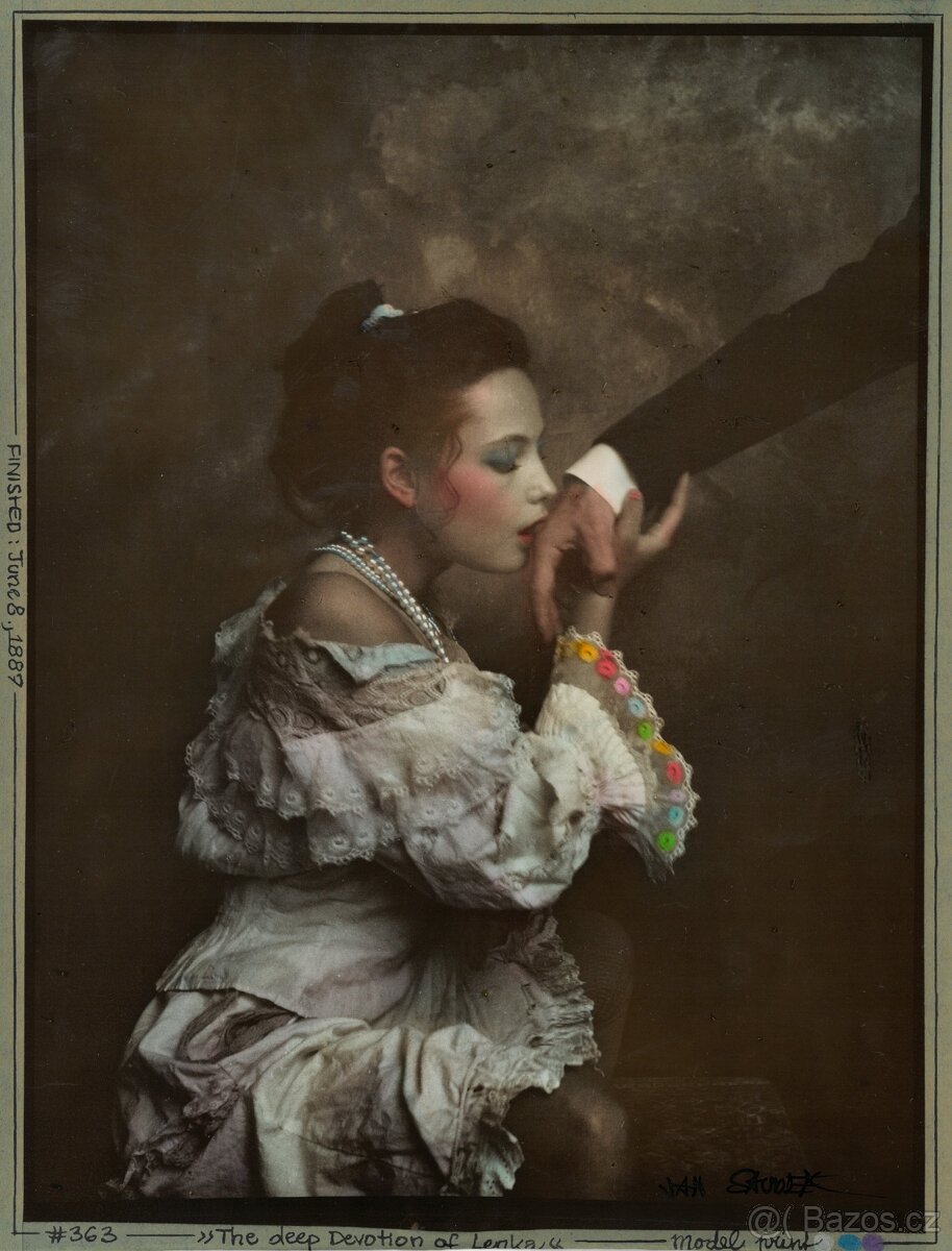 Jan Saudek - Deep Devotion - originál. kolorovaná fotografie