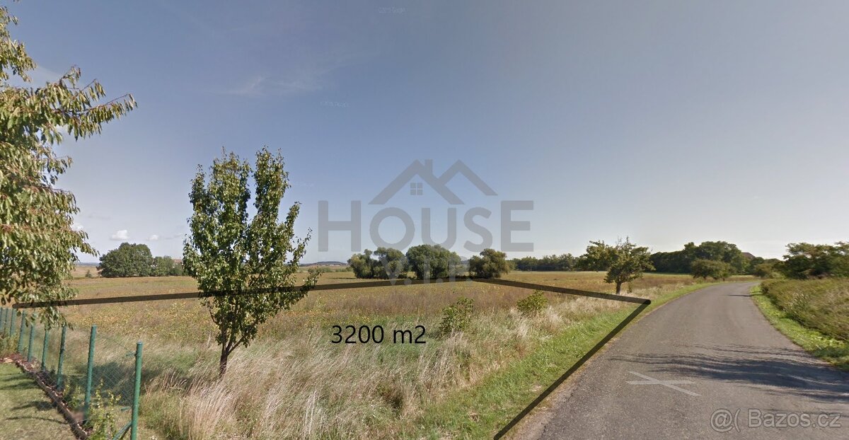 Prodej pozemku pro bydlení, 3 200 m2, obec Vykáň