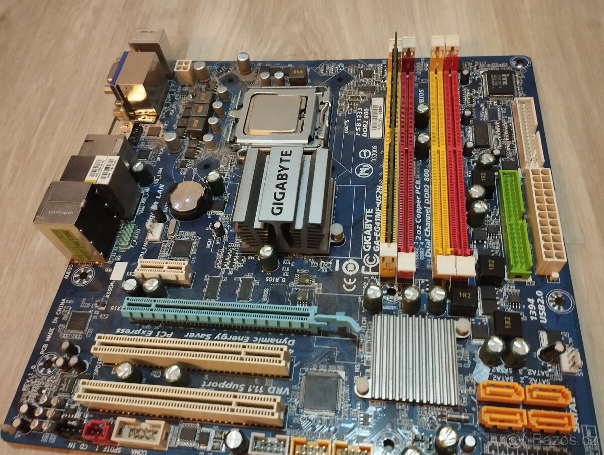Základní deska Gigabyte GA-EG41MF-US2H (včetně CPU+RAM)