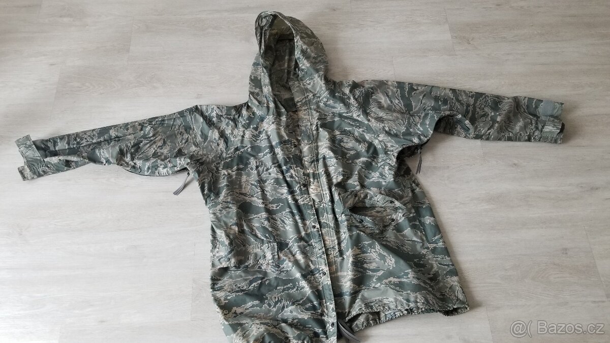 US MILITARY, ARMY ,TIGER CAMO RAIN jacket vel. L