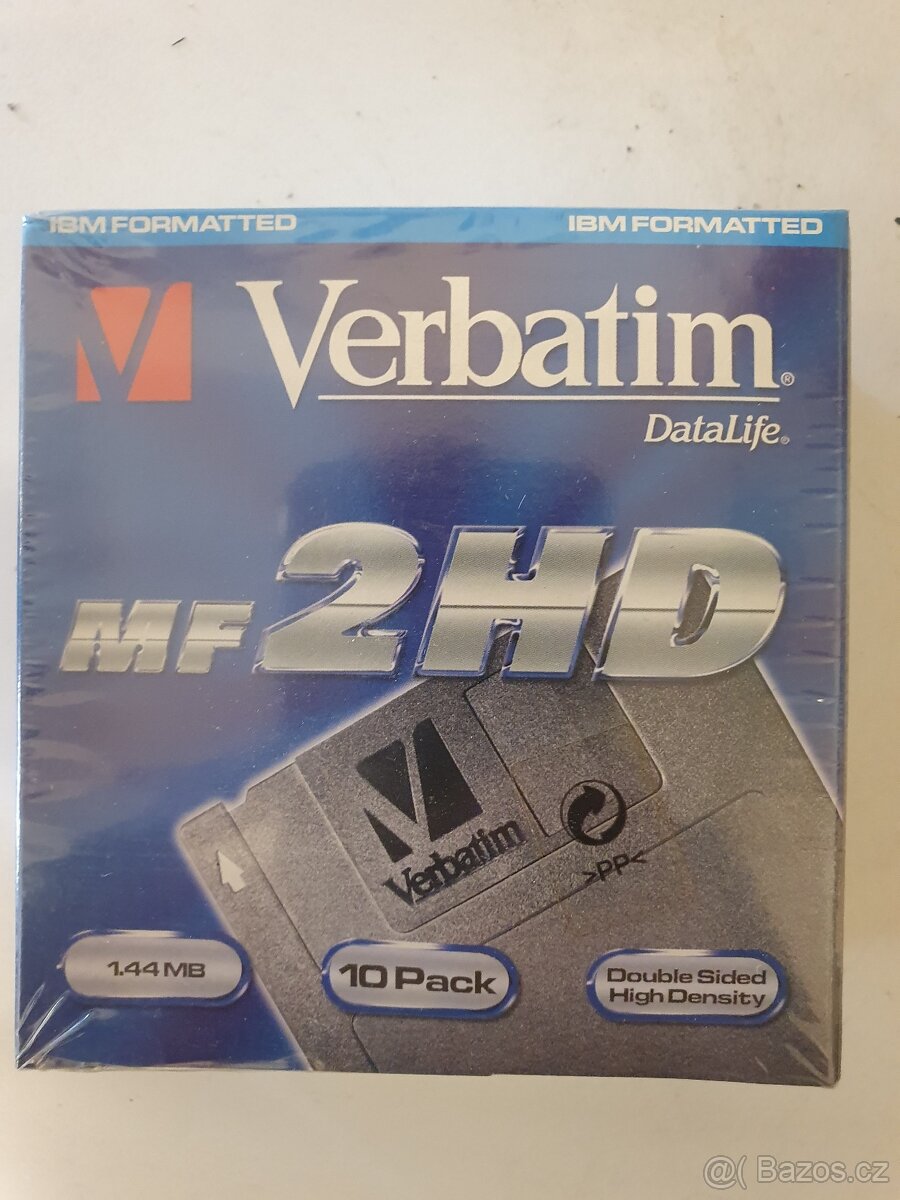 Diskety Verbatim 3.5" 1,44MB.