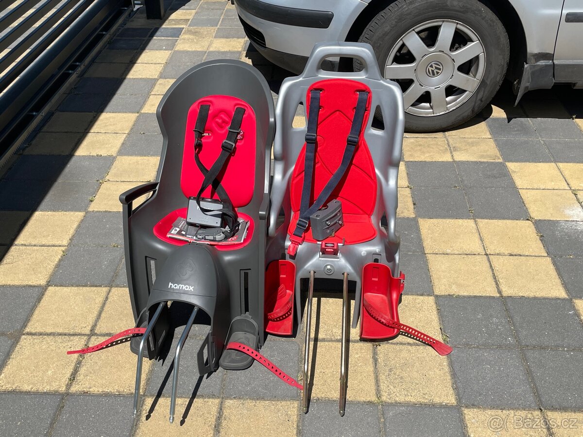 Nabídka dvou dětských sedaček na kolo