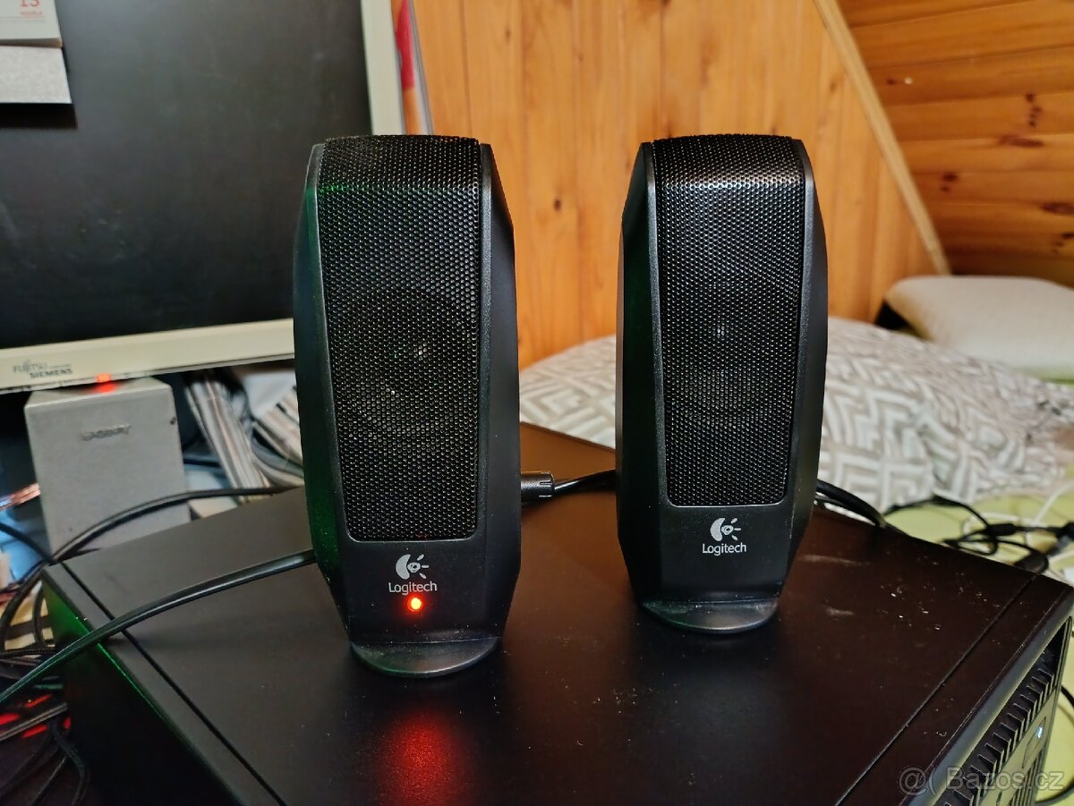 Reproduktory k počítači LOGITECH S-120 BLACK, 2.0