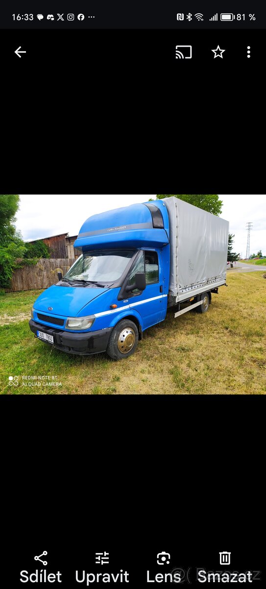 Ford Transit 2,4Tddi 92kW,valnik, plachta
