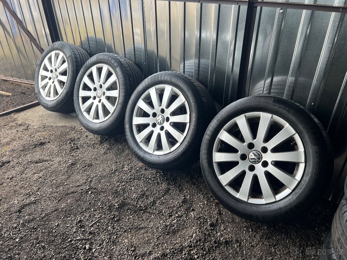 Originální letní sada VW 205/55R16, Continental 5,5mm