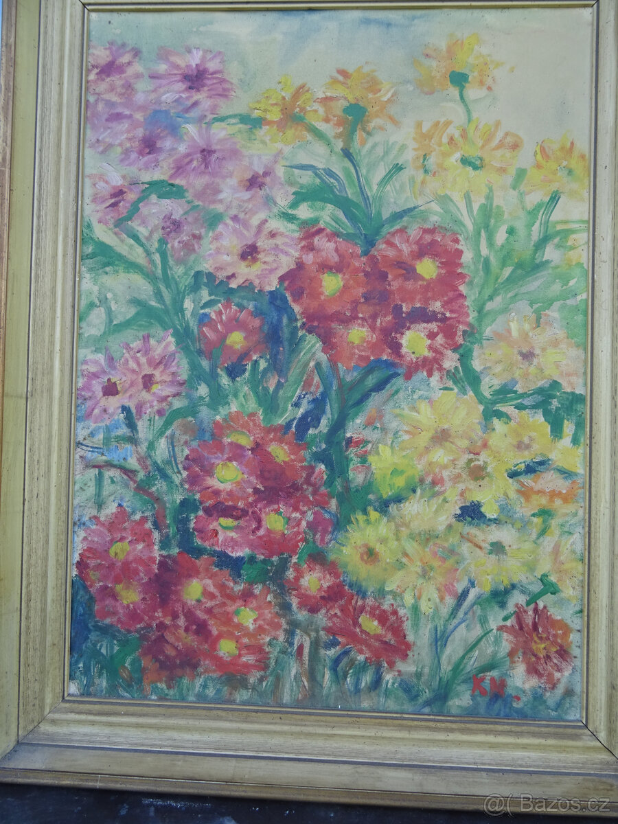 obraz Květy z cca 30. let