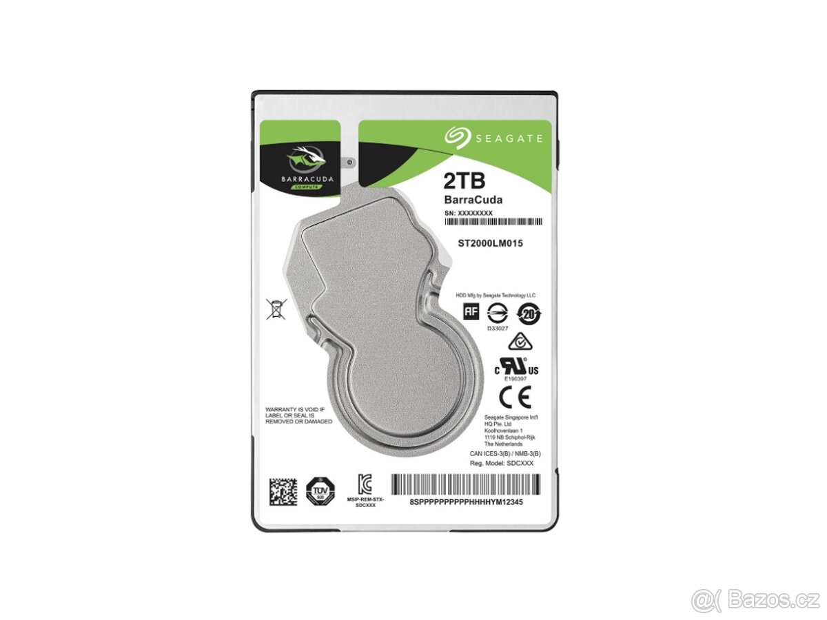 Nový, nepoužitý HDD Seagate BarraCuda 2TB 2.5"
