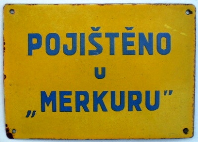 Koupím reklamní domovní tabulky od pojišťoven