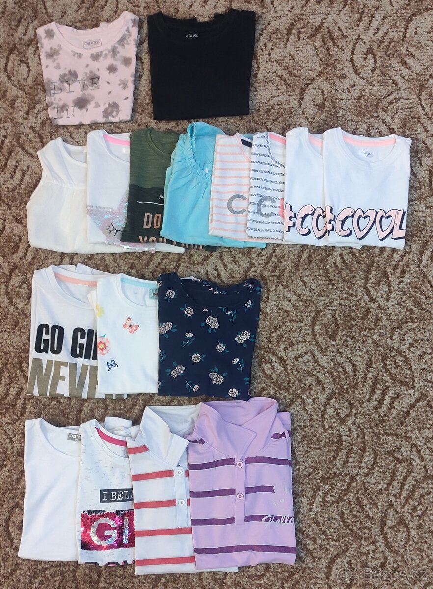 Dívčí trička vel. 116 - 146