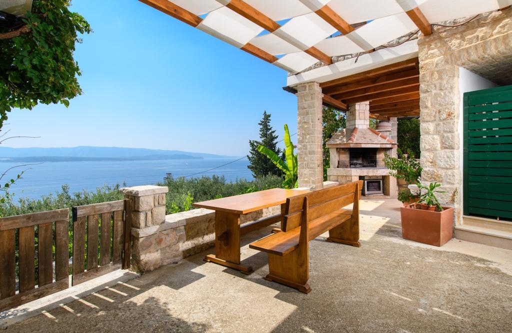 ☀Brač (HR) – Tradičné rodinné sídlo s výhľadom na more