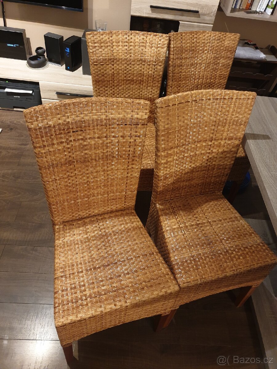 Proutene jidelni zidle 4x