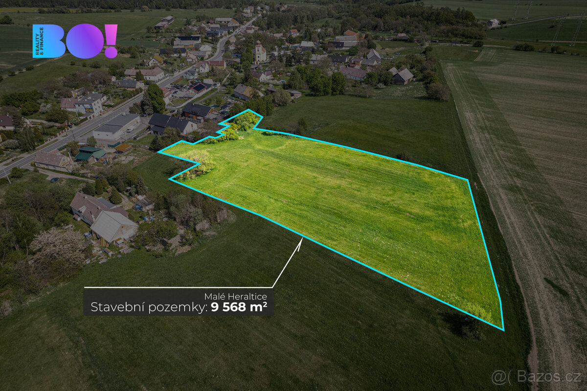 Prodej stavebních pozemků pro bydlení, 9 685 m², Malé Heralt