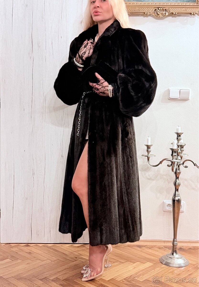 Luxusní norkový vintage kožich