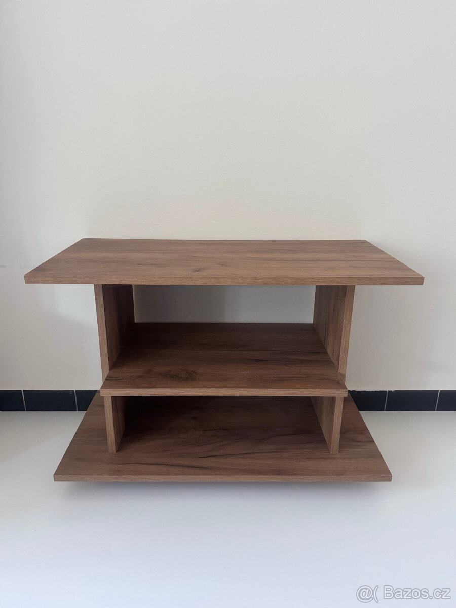 Televizní skříňka TV stolek na kolečkách 73 cm