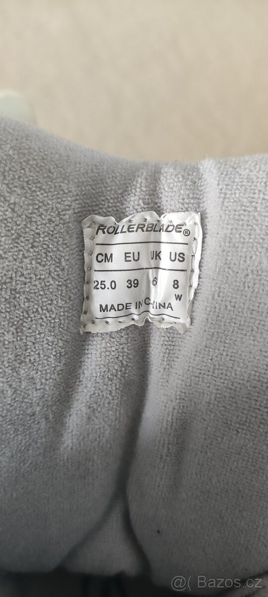 Nové kolečkové brusle 39