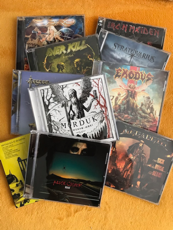 Nová, nehraná CD, rock, pop a metal od 70.let po současnost