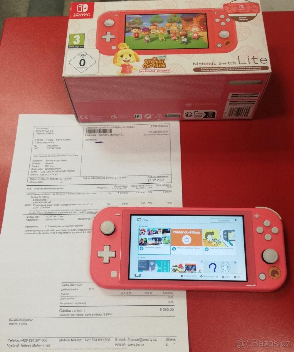 Nintendo Switch Lite záruka Smarty 22 měsíců odzkoušený