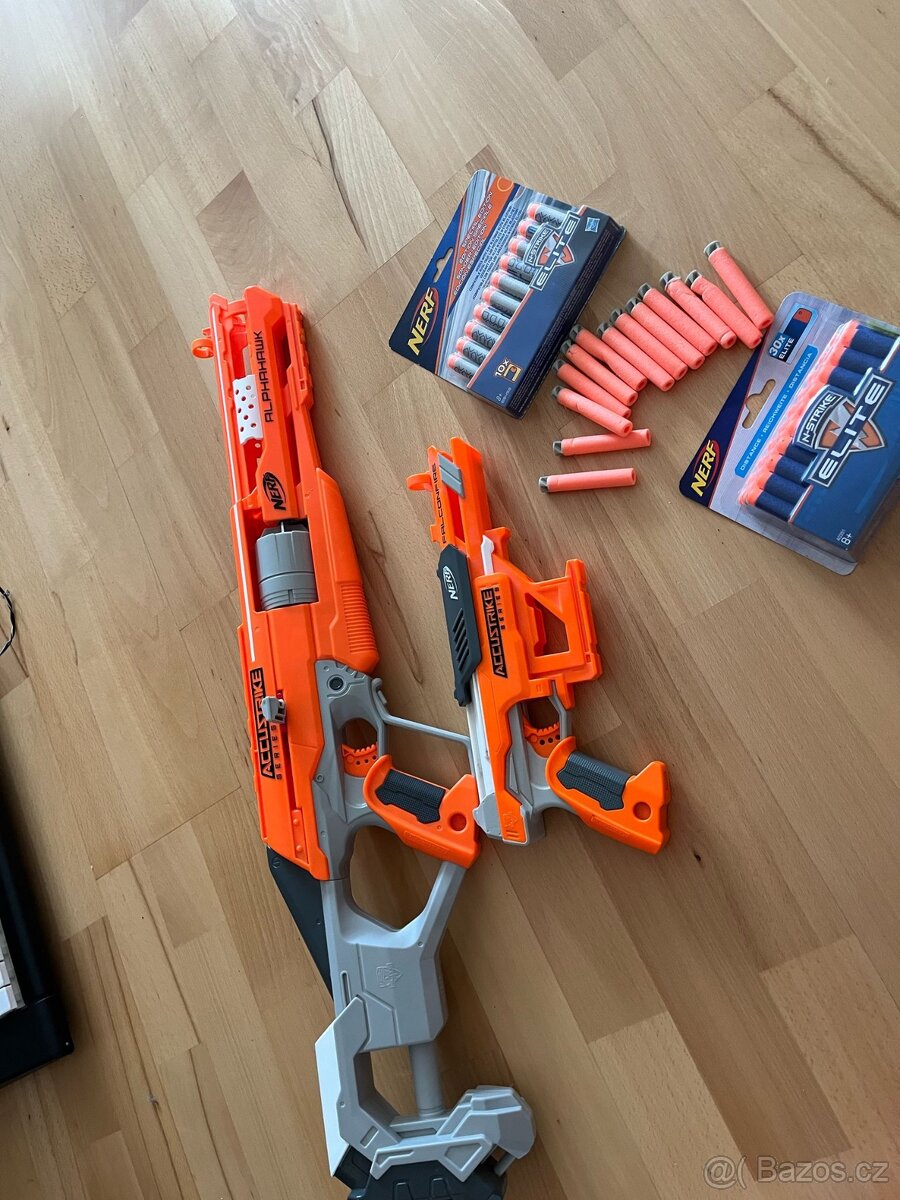 Nerf pistole 2x a naboje