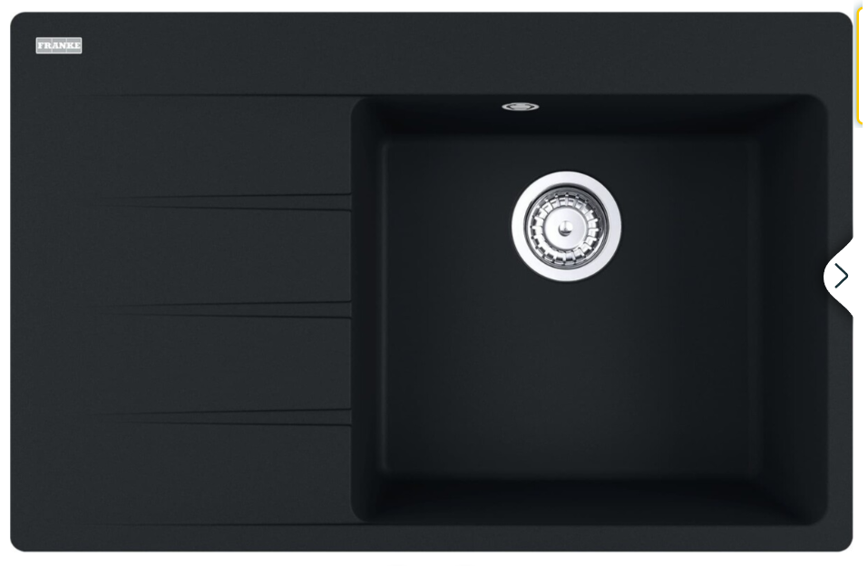 Kuchyňský dřez Franke Centro CNG 611-78 TL/7 Matná černá, pr