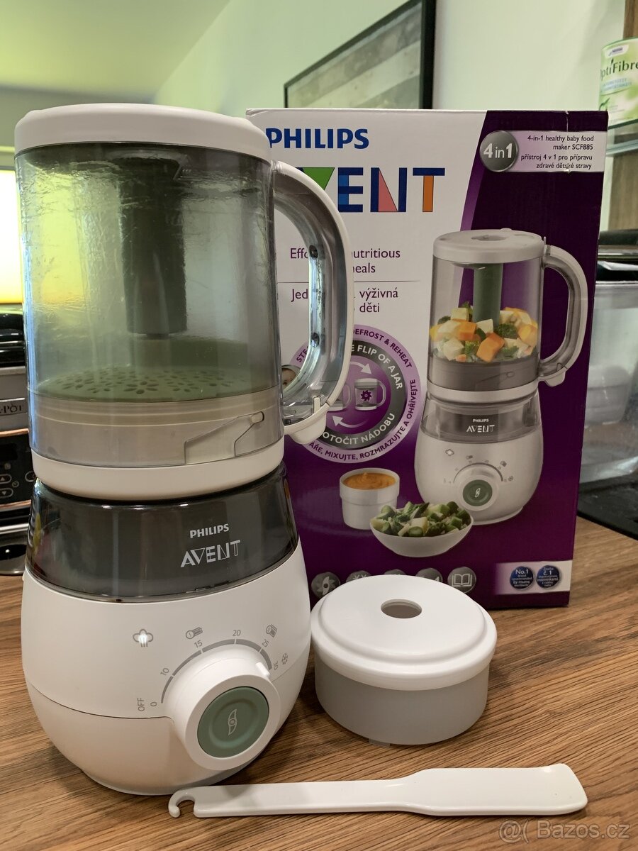 Philips Avent 4v1 parní vařič+mixer