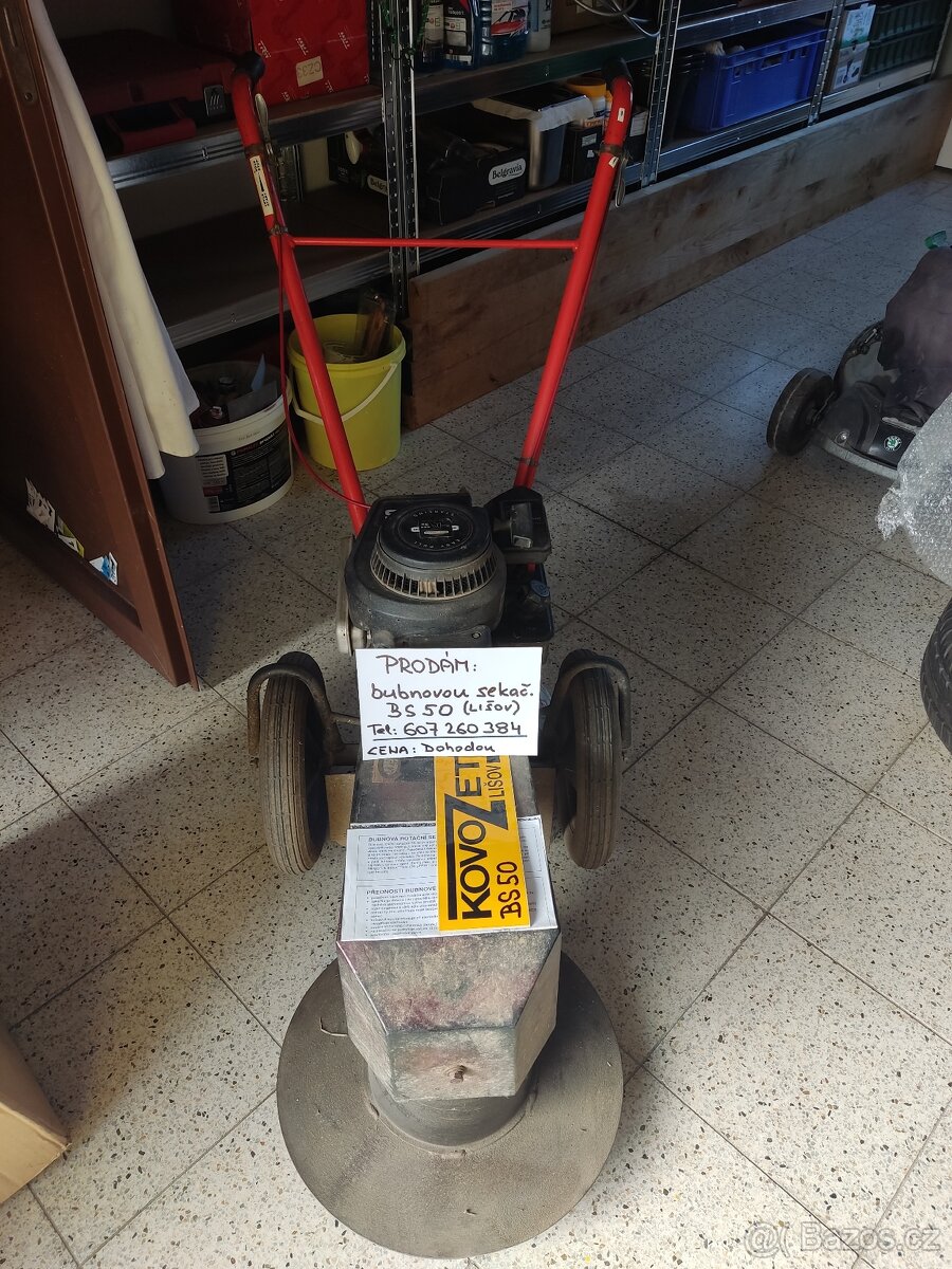 Motokultivátor, bubnová sekačka, kalové čerpadlo