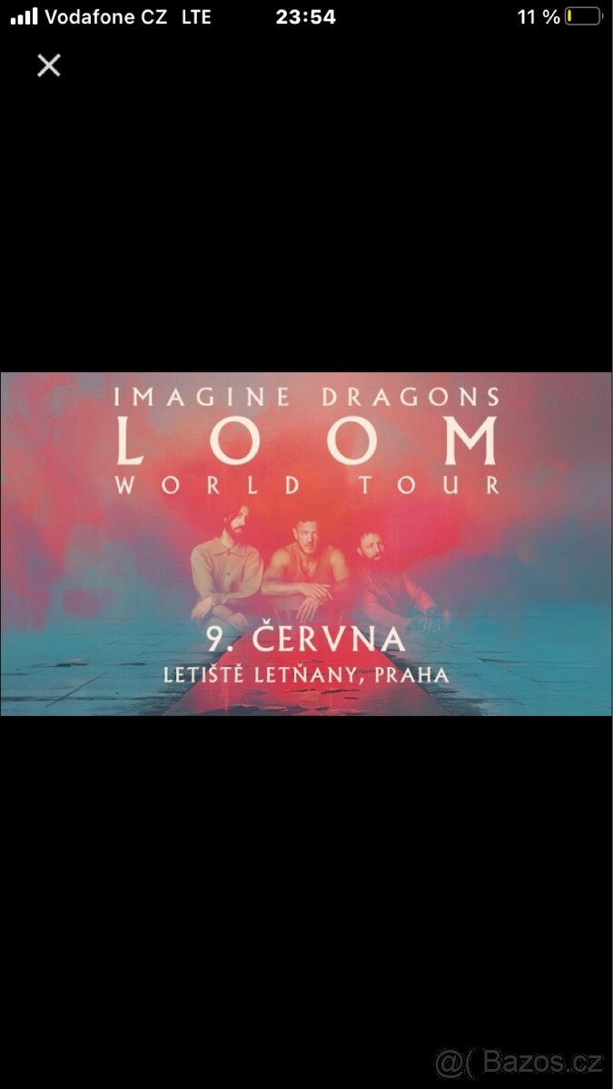 Imagine Dragons 2 listky na prodej za vyhodnou cenu