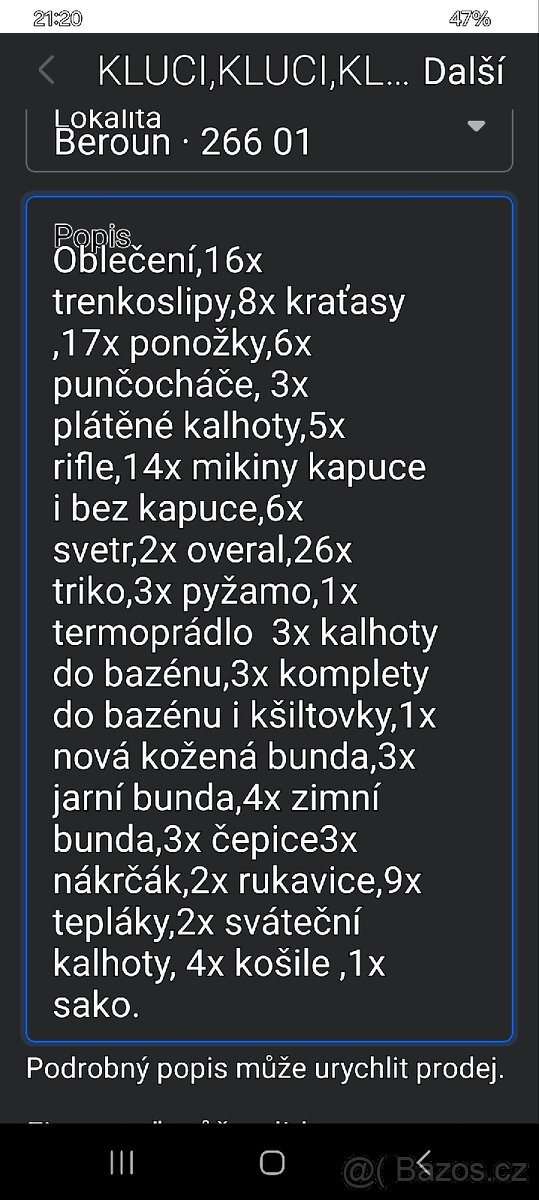 Dětské oblečení chlapecké 4-6 let