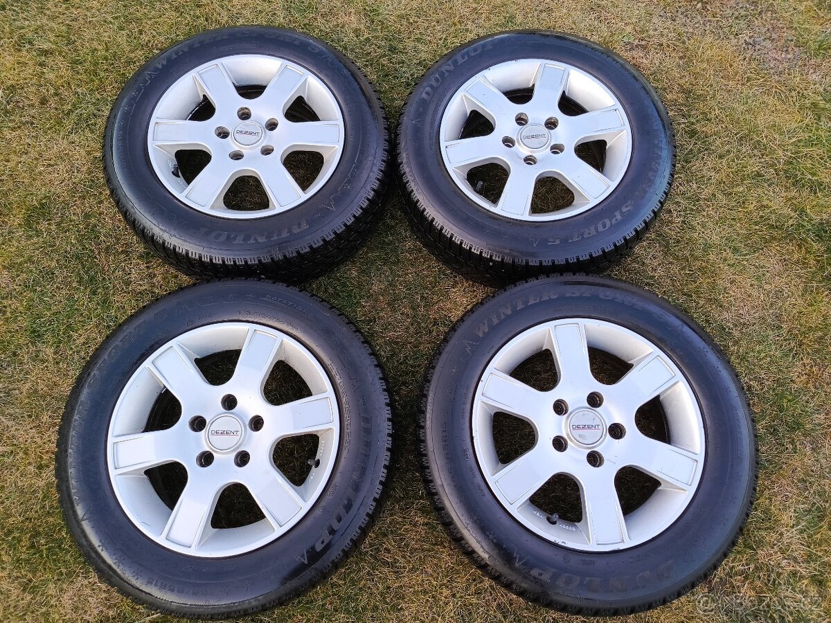 Zimní sada Alu kola Škoda 5x112 R15