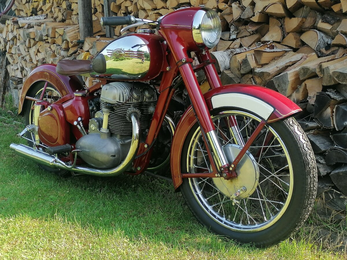 JAWA 500 OHC 00 ŠNEK 1952 ORIGINÁLNÍ STAV
