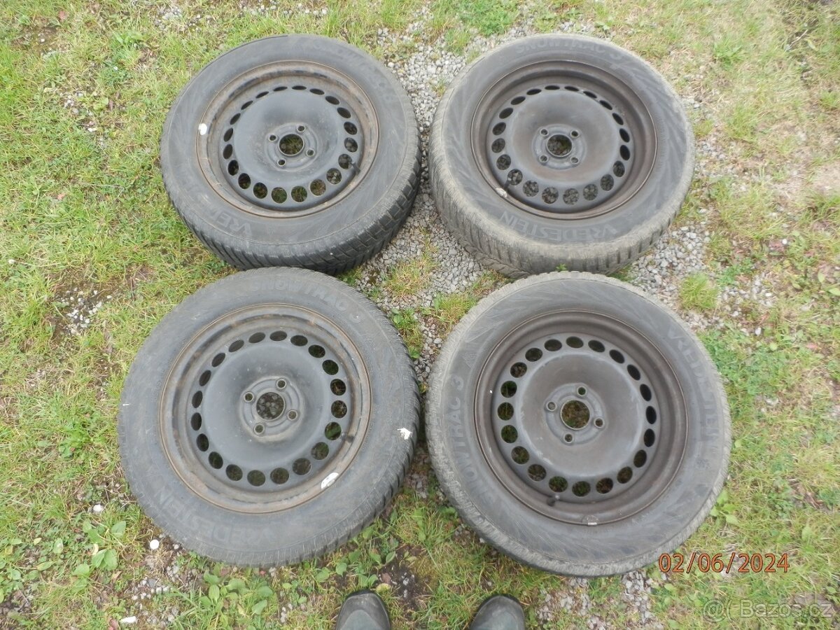 4xObutá zimní sada kol na OPEL CORSA D 185/65 R15