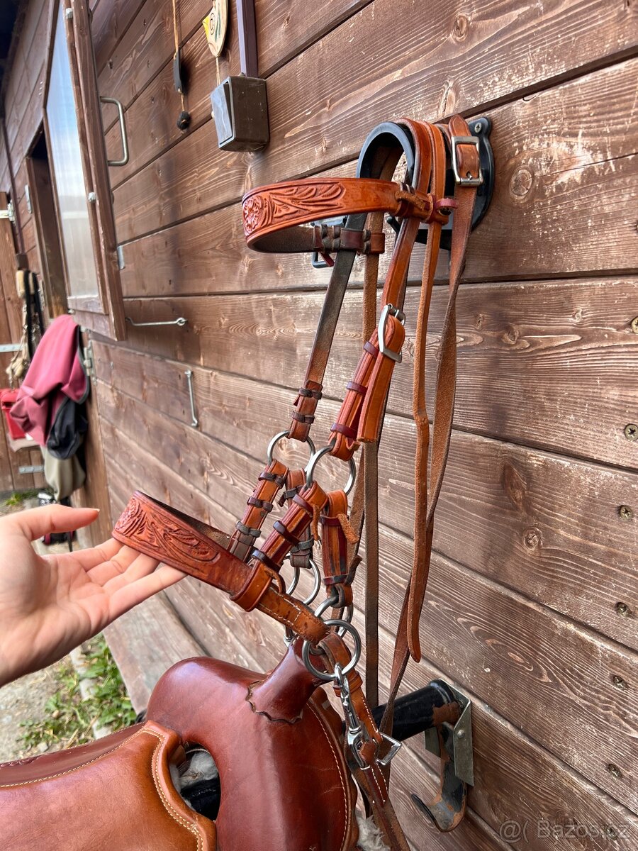 Westernový pony sidepull