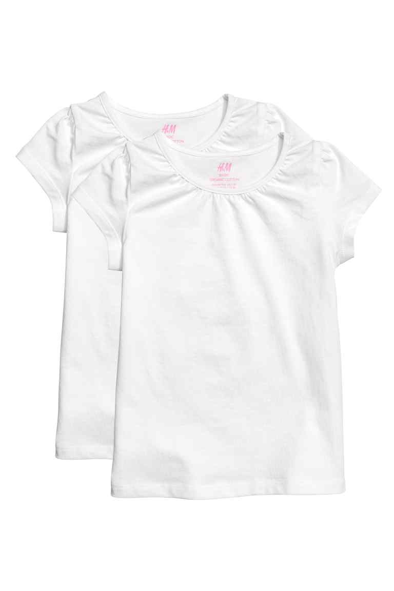 Sada dvou nových bílých triček H&M vel. 98/104