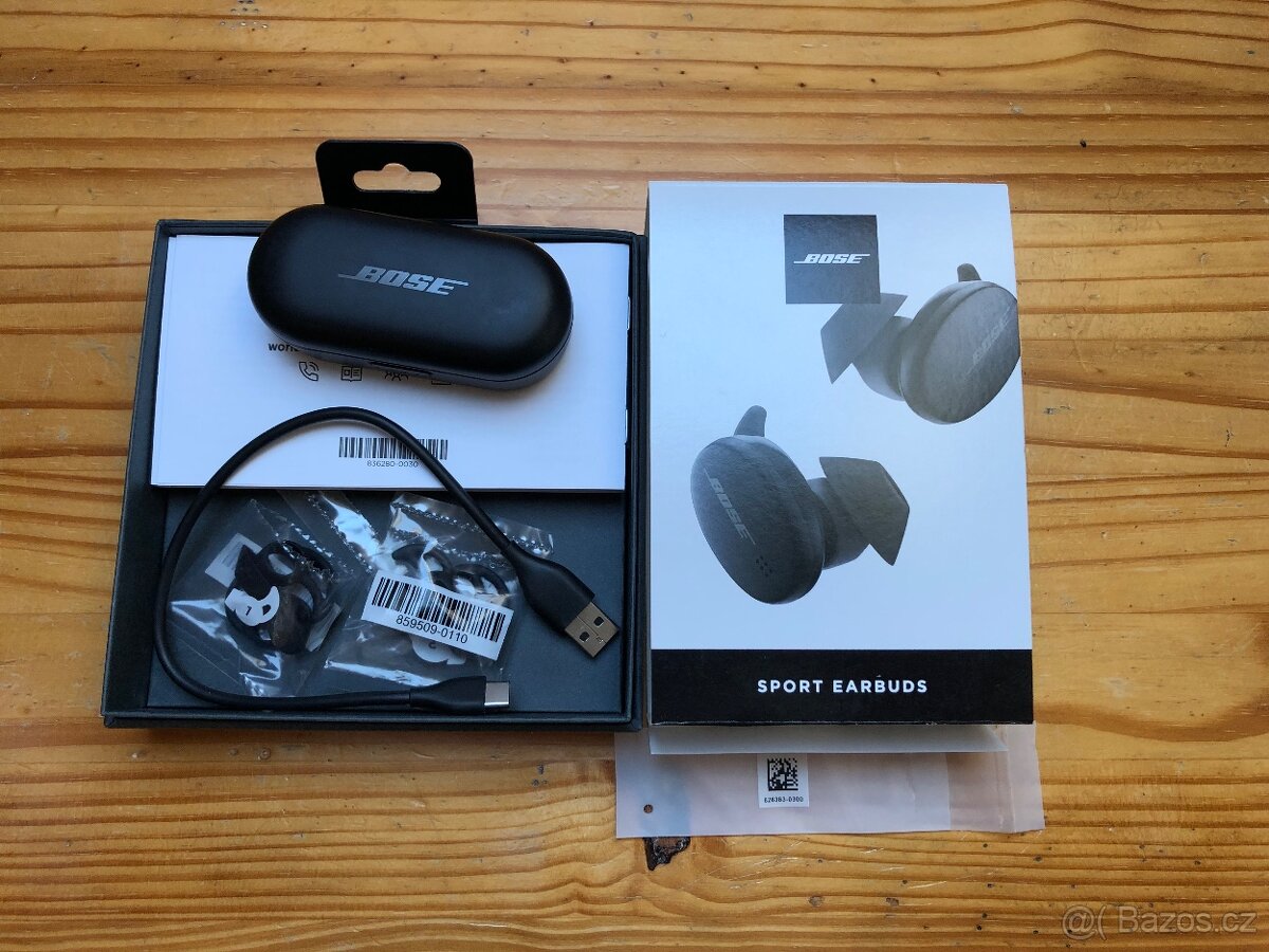 Bose Sport Earbuds – nová, kompletní balení