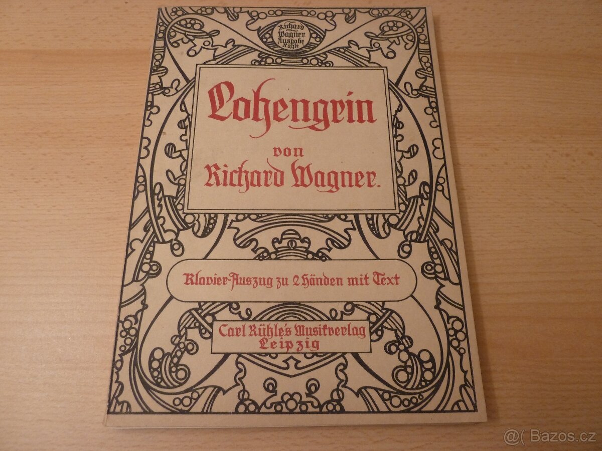 klavírní noty Lohengrin Richard Wagner