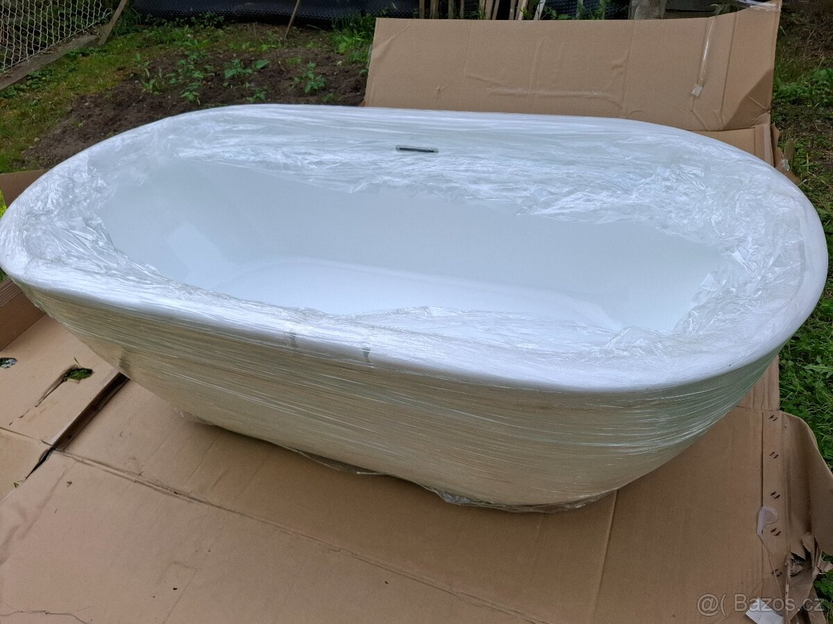 Vana RAVAK FreedomO 169x80 NOVÁ -  volně stojící,odtok chrom