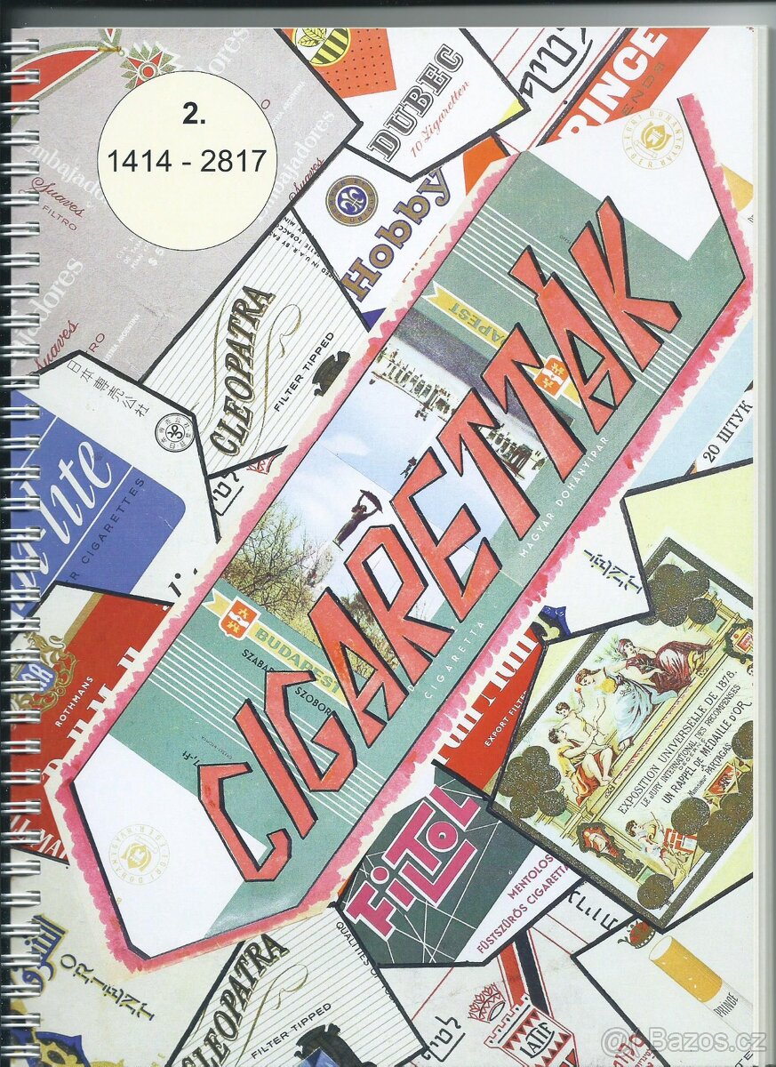 Katalog starých cigaret (156 stran) 2ks