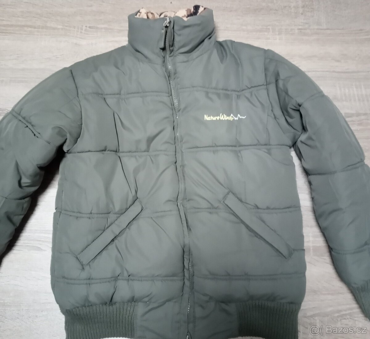 Zimní chlapecká oboustranná bunda vel.140 / 146
