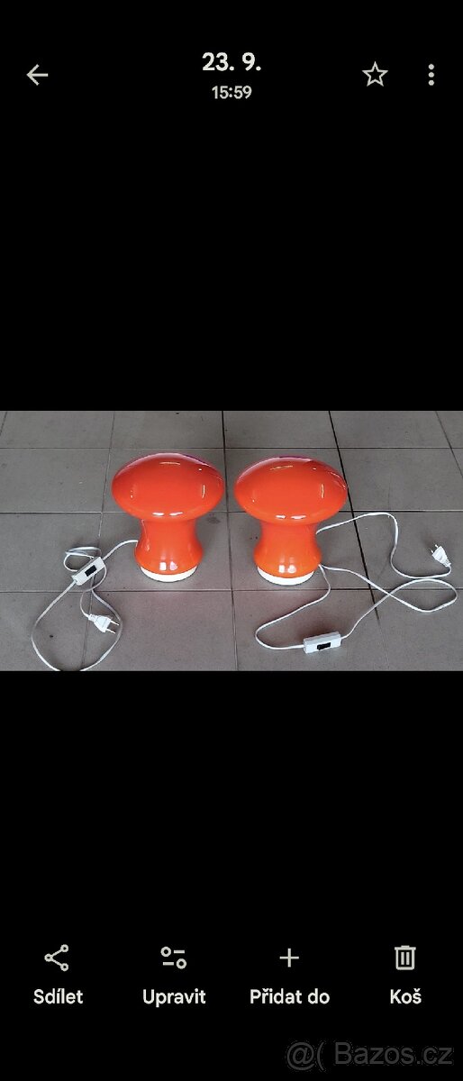 Retro lampy ze 70 let