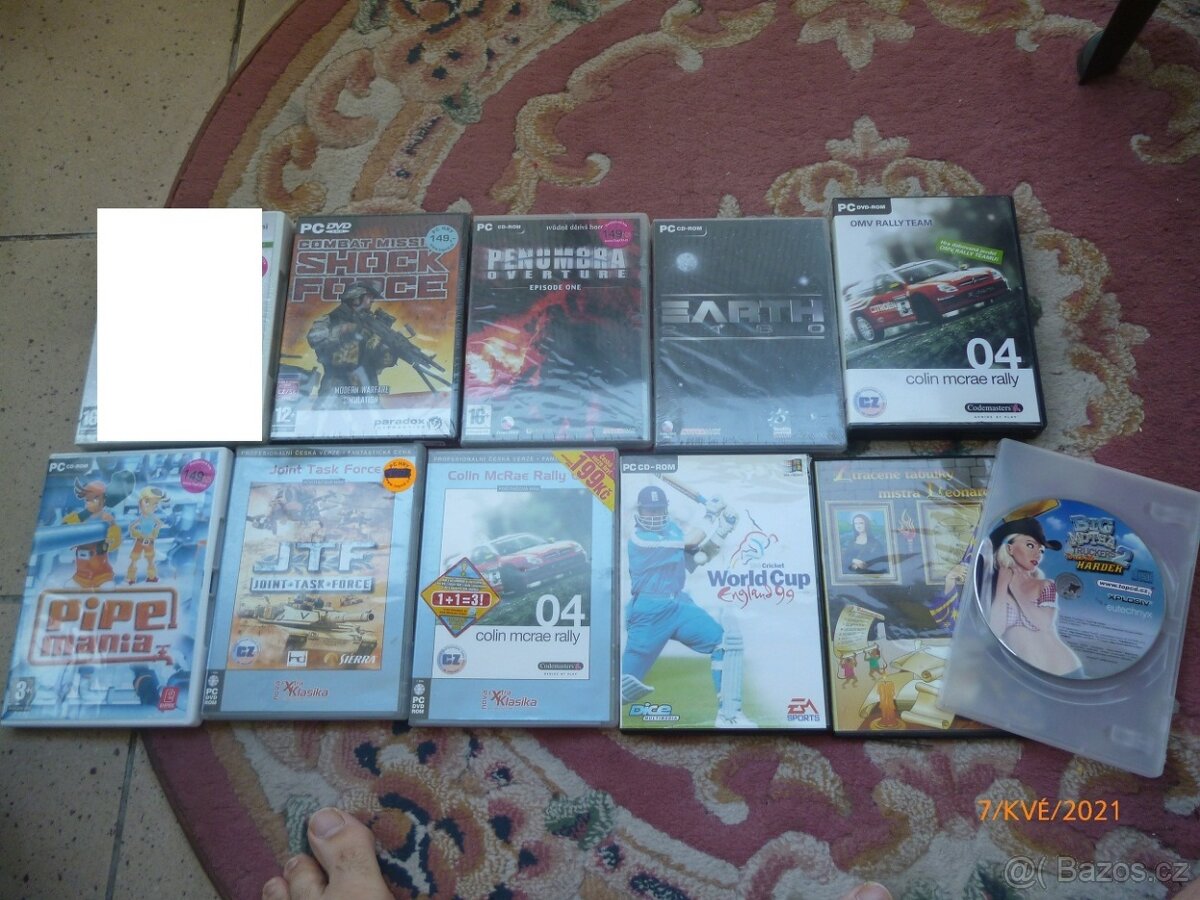 Originální funkční české počítačové hry 10ks (3ks nové)