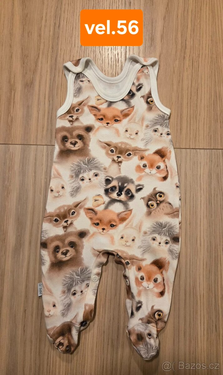 Dupačky s lesním zvířátky vel. 56