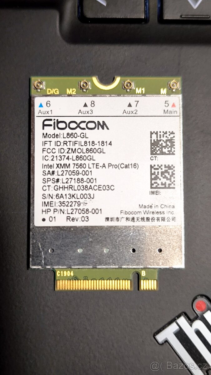 Modem Fibocom L860-GL-16 4G pro HP