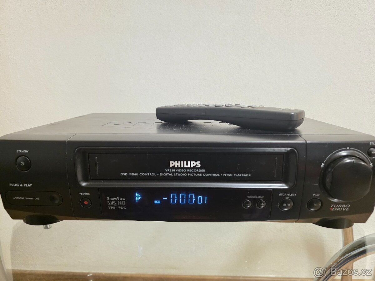 Videorekordér Philips VR 250/02 + dálkový ovladač