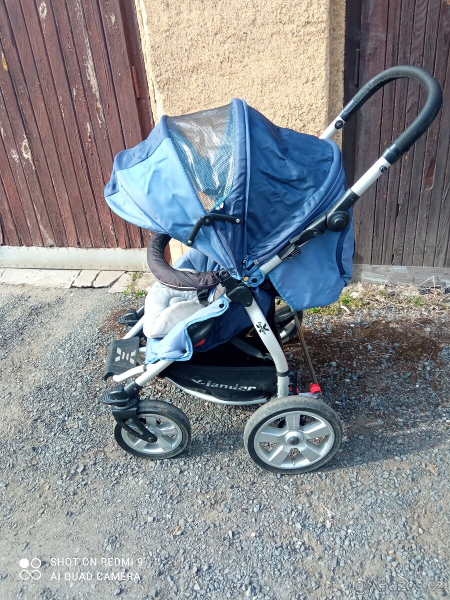 Kočárek X-Lander, autosedačka, chodítko