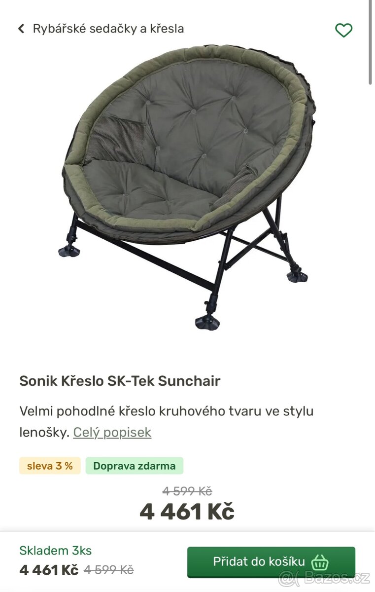 Sonik Křeslo SK-Tek Sunchair